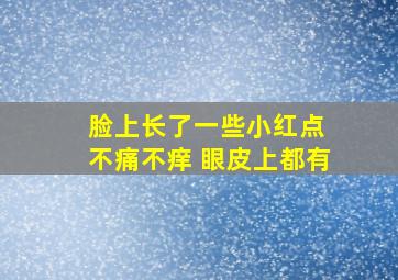 脸上长了一些小红点 不痛不痒 眼皮上都有